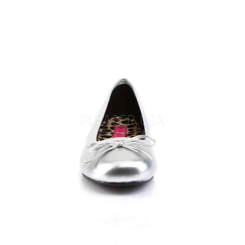 Pleaser Pink Label - ANNA01 Ballet flat - Pole dance shoes - Silver coloured Product image